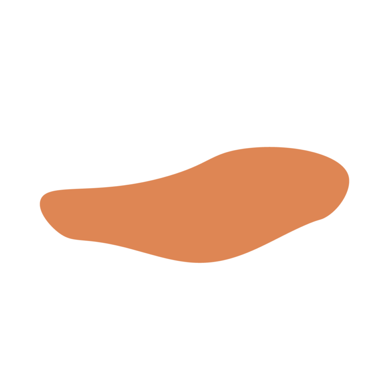 a burnt orange blob