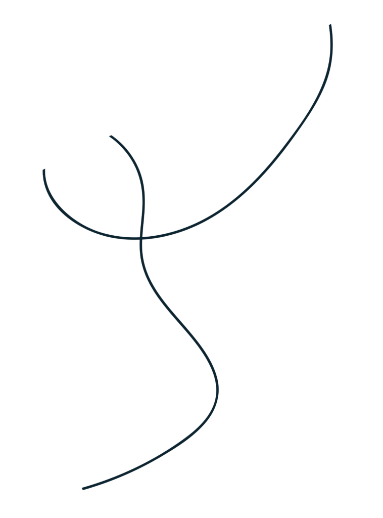 two squiggly lines intersecting